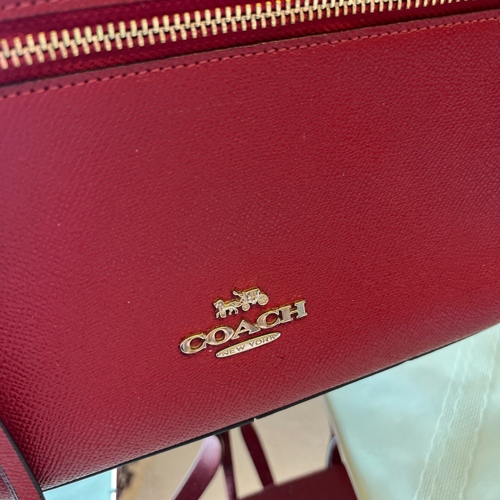 Coach red and Brown Backpack - Picture 8 of 16